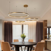 Lustre LED Redondo Moderno para Sala e Restaurante - Design Criativo