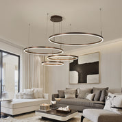 Lustre LED Redondo Moderno para Sala e Restaurante - Design Criativo
