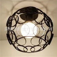 Luminária de teto estilo industrial geométrica para decoração moderna retrô