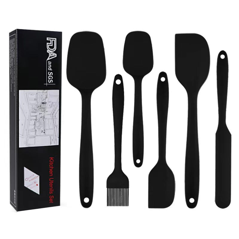 Kit Espátula Silicone 6 Peças Confeitaria Profissional conjunto completo