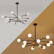 Lustre Molecular Industrial Retrô 110V - Estilo Americano
