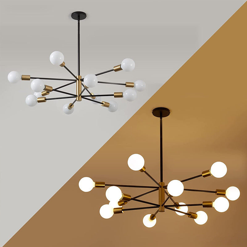 Lustre Molecular Industrial Retrô 110V - Estilo Americano