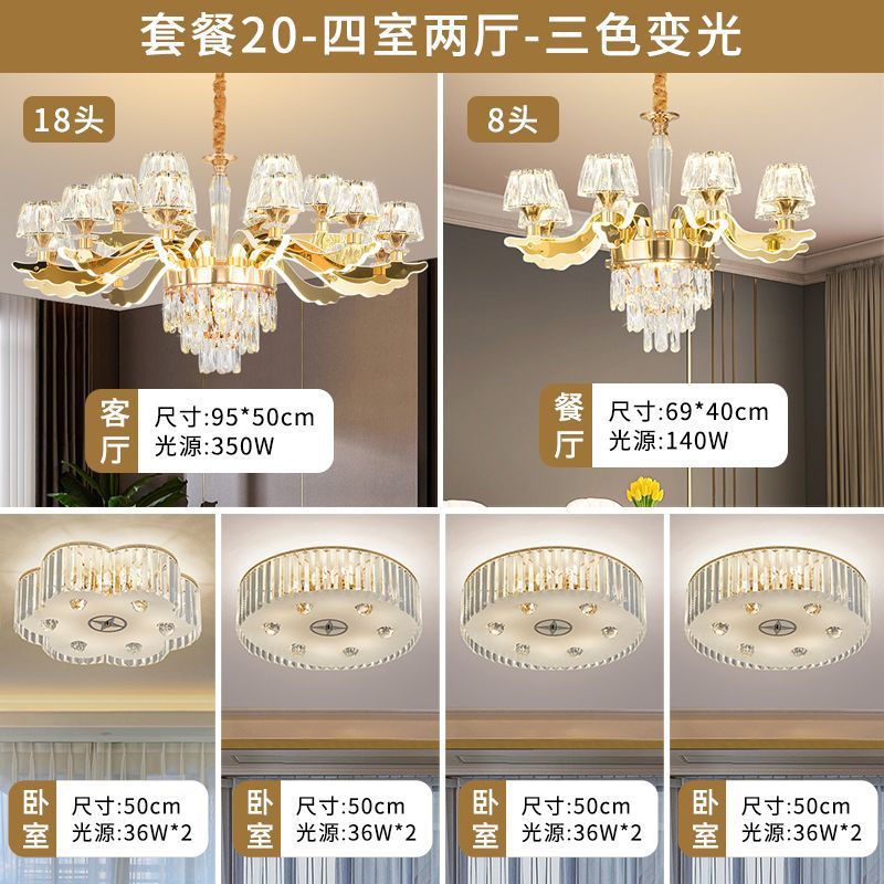 Lustre Cristal Pós-Moderno Luxo Acessível para Sala produto