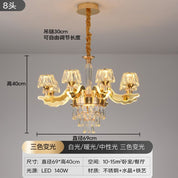 Lustre de Cristal Luxo Acessível variação de cores disponíveis