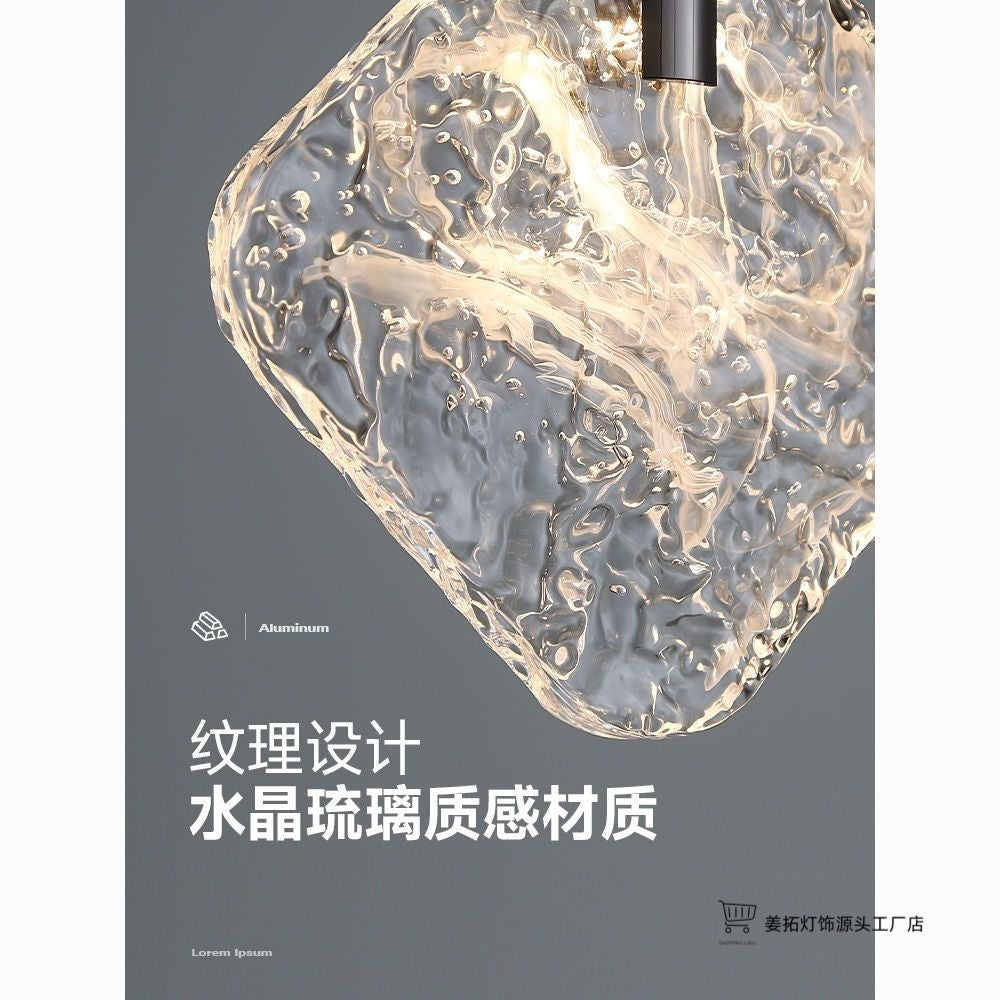 Lustre Cristal Cabeceira Luxo Minimalista Estilo Italiano