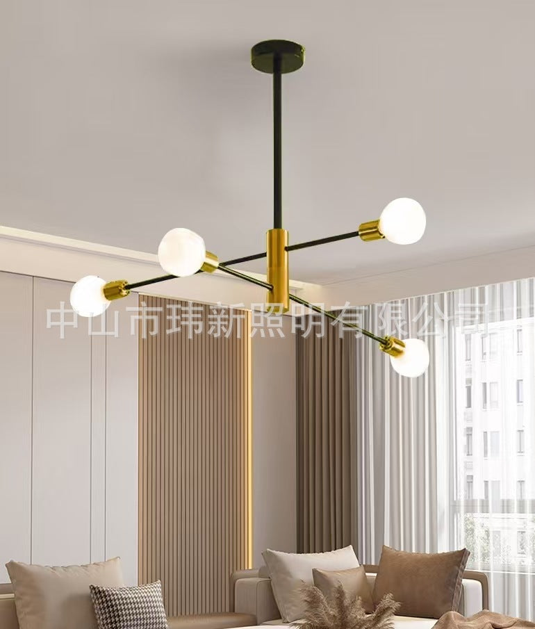 Lustre Molecular Industrial Retrô 110V - Estilo Americano