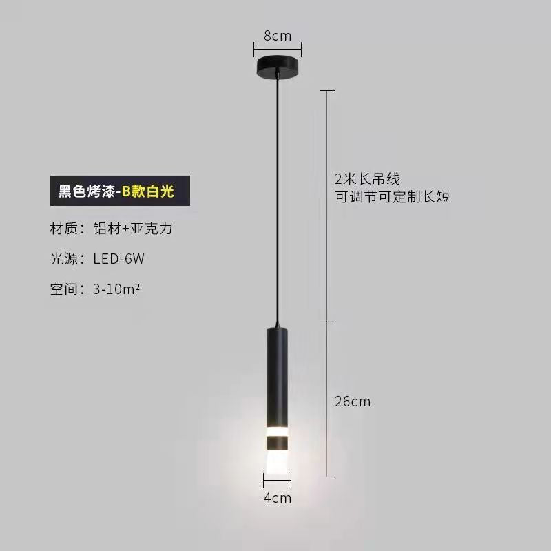 Lustre Pendente Cabeceira Moderno com Luz Quente Luxuoso