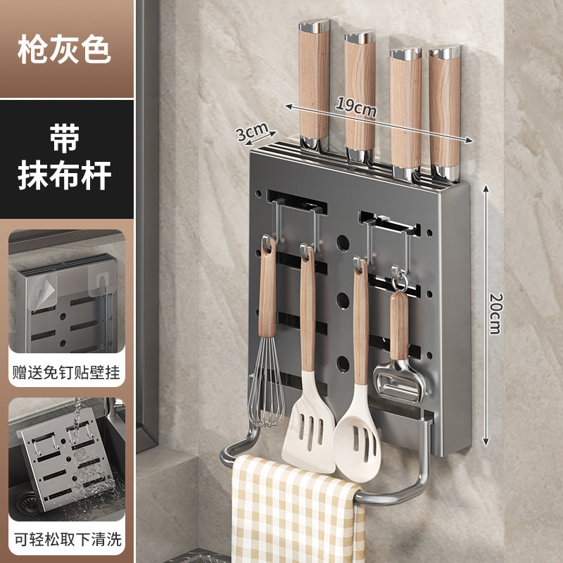 Suporte parede facas grande capacidade design minimalista cozinha moderna