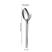 Talheres aço inox infantil adulto empilhados jogo 4 peças