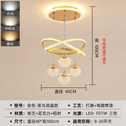 Lustre LED Moderno Minimalista para Sala e Quarto - Luxo Acessível