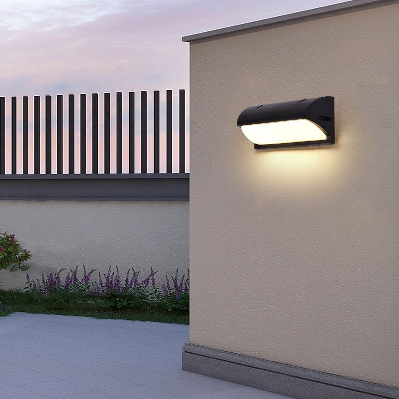 Arandela LED externa lateral esquerda instalação parede