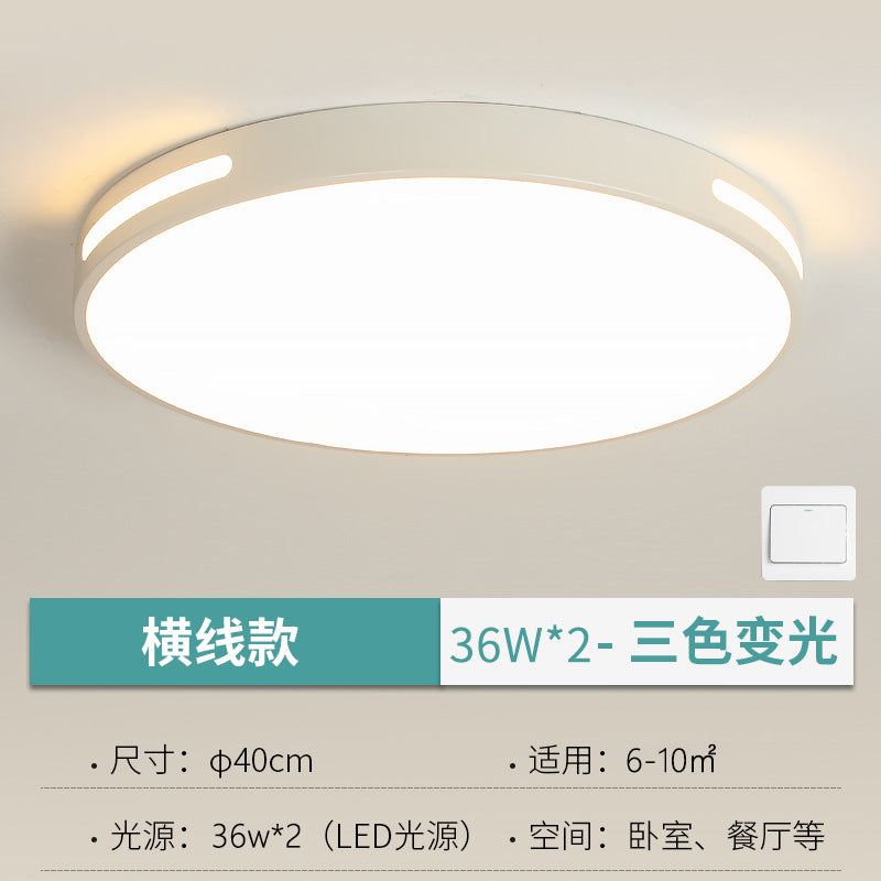 Lustre LED Redondo com Controle de Voz e Proteção Ocular
