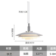 Pendente PH5 design dinamarquês creme com acabamento fosco