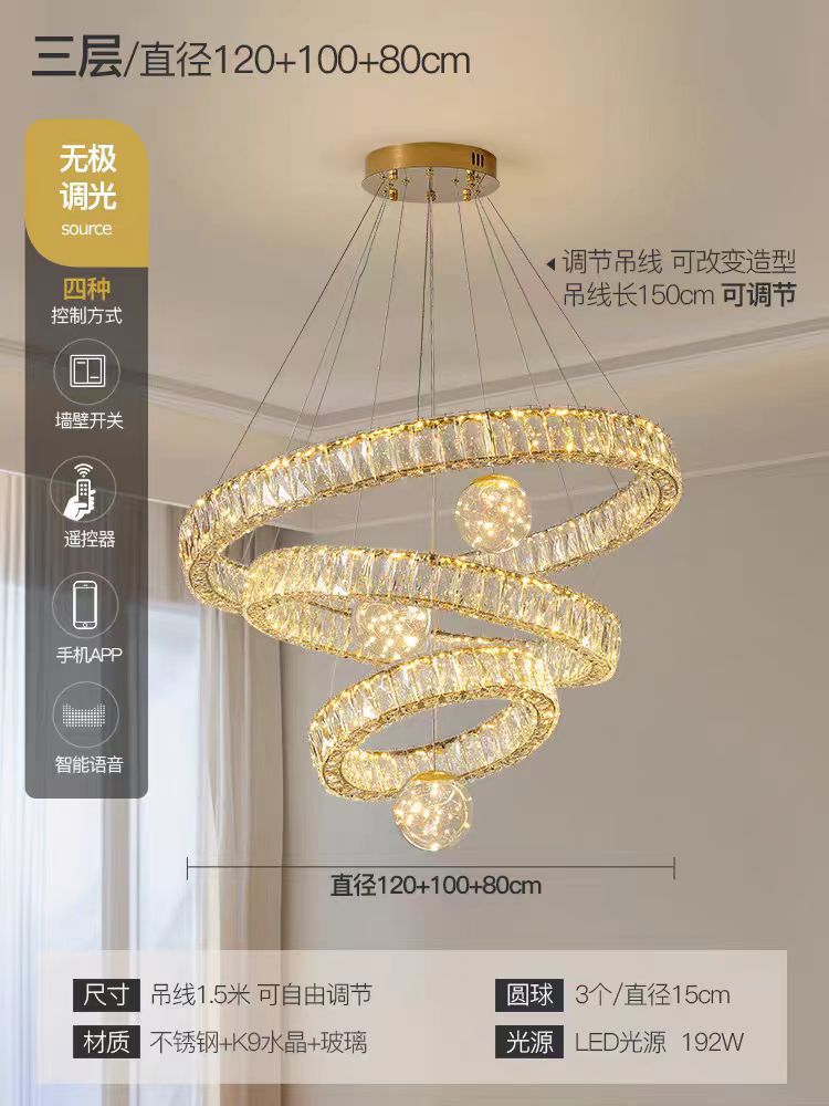 Lustre Cristal Duplo Pé Direito Alto Escada Hall Luxo Estrelas