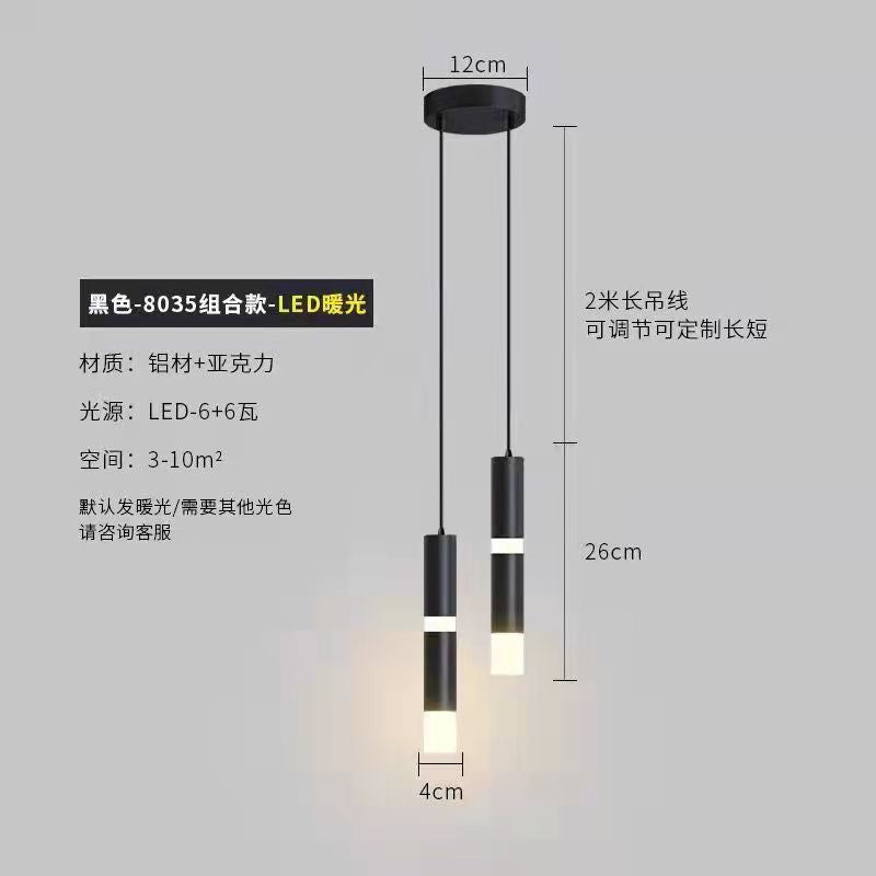 Lustre Pendente Cabeceira Moderno com Luz Quente Luxuoso