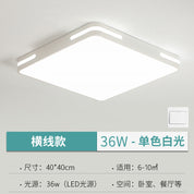 Lustre LED Redondo com Controle de Voz e Proteção Ocular