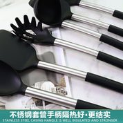 Utensílios de silicone para cozinha resistente ao calor e antiaderente