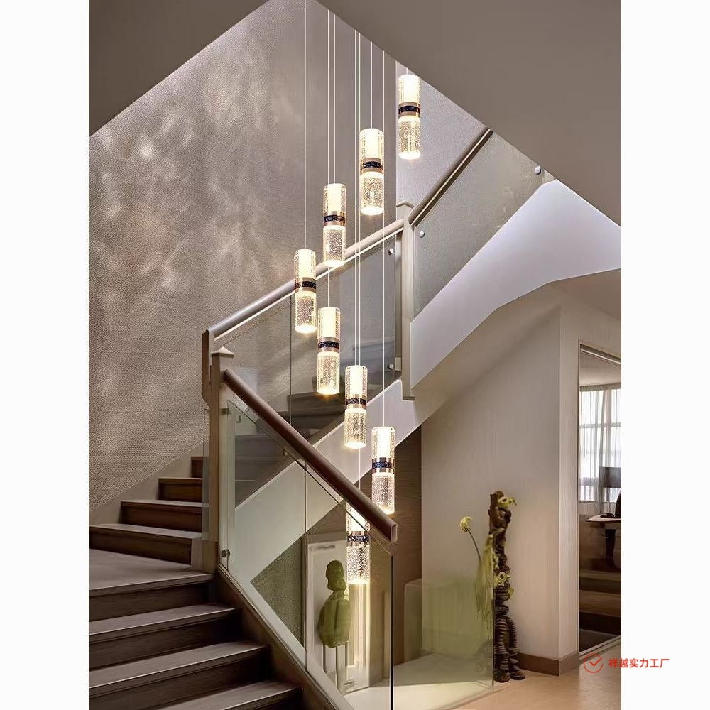 Estrutura metálica do lustre pendente moderno - acabamento cromado