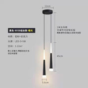 Lustre Pendente Cabeceira Moderno com Luz Quente Luxuoso
