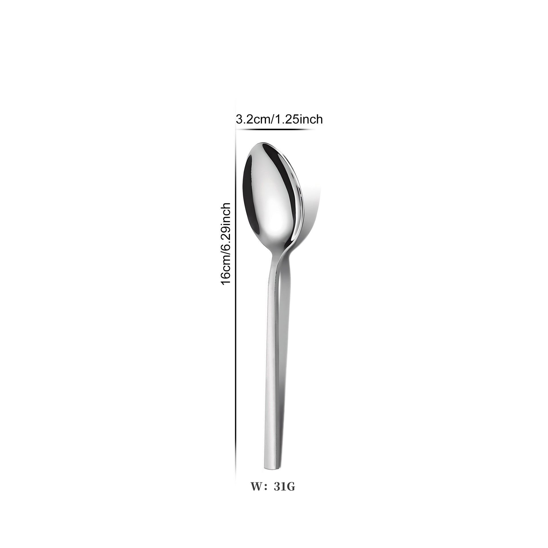 Conjunto talheres aço inox 4 peças infantil e adulto em caixa