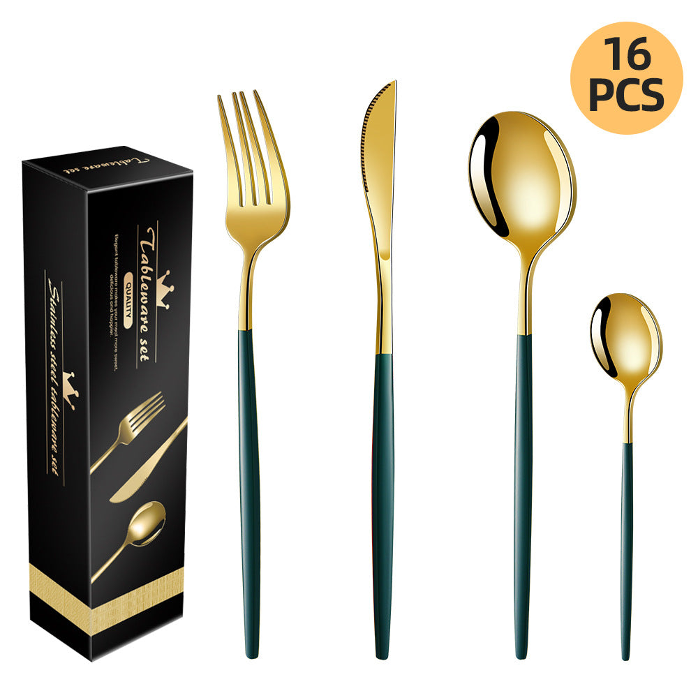Jogo de talheres inox premium brilho espelho