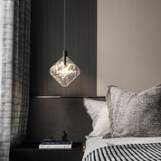 Lustre Cristal Cabeceira Luxo Minimalista Estilo Italiano