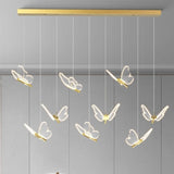 Lustre Borboletas Moderno Nordic - Luminária Pendente Decorativa