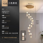 Instalação do lustre cristal em escada duplex - vista superior