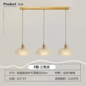Lustre Pendente 3 Lâmpadas Cristal e Cobre Luxo Moderno