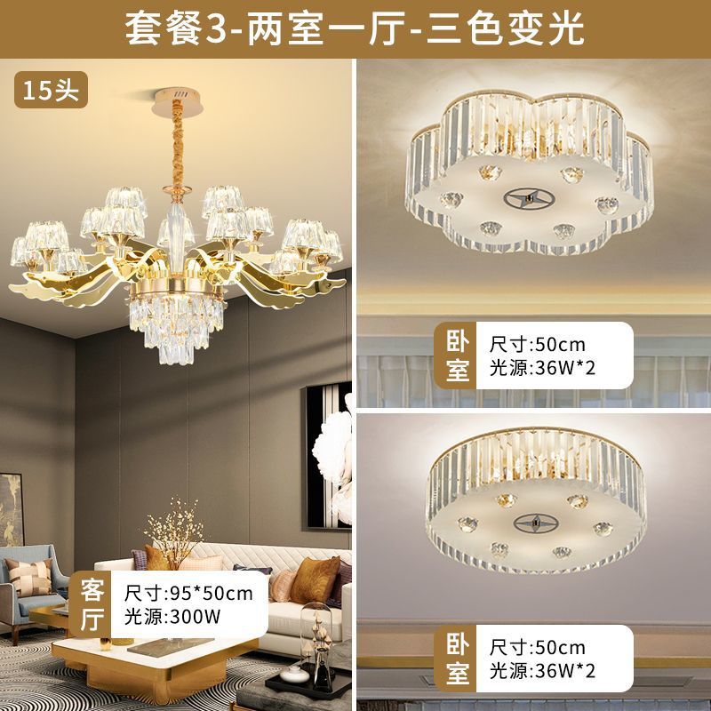 Distribuição luz Lustre de Cristal Pós-Moderno ambiente