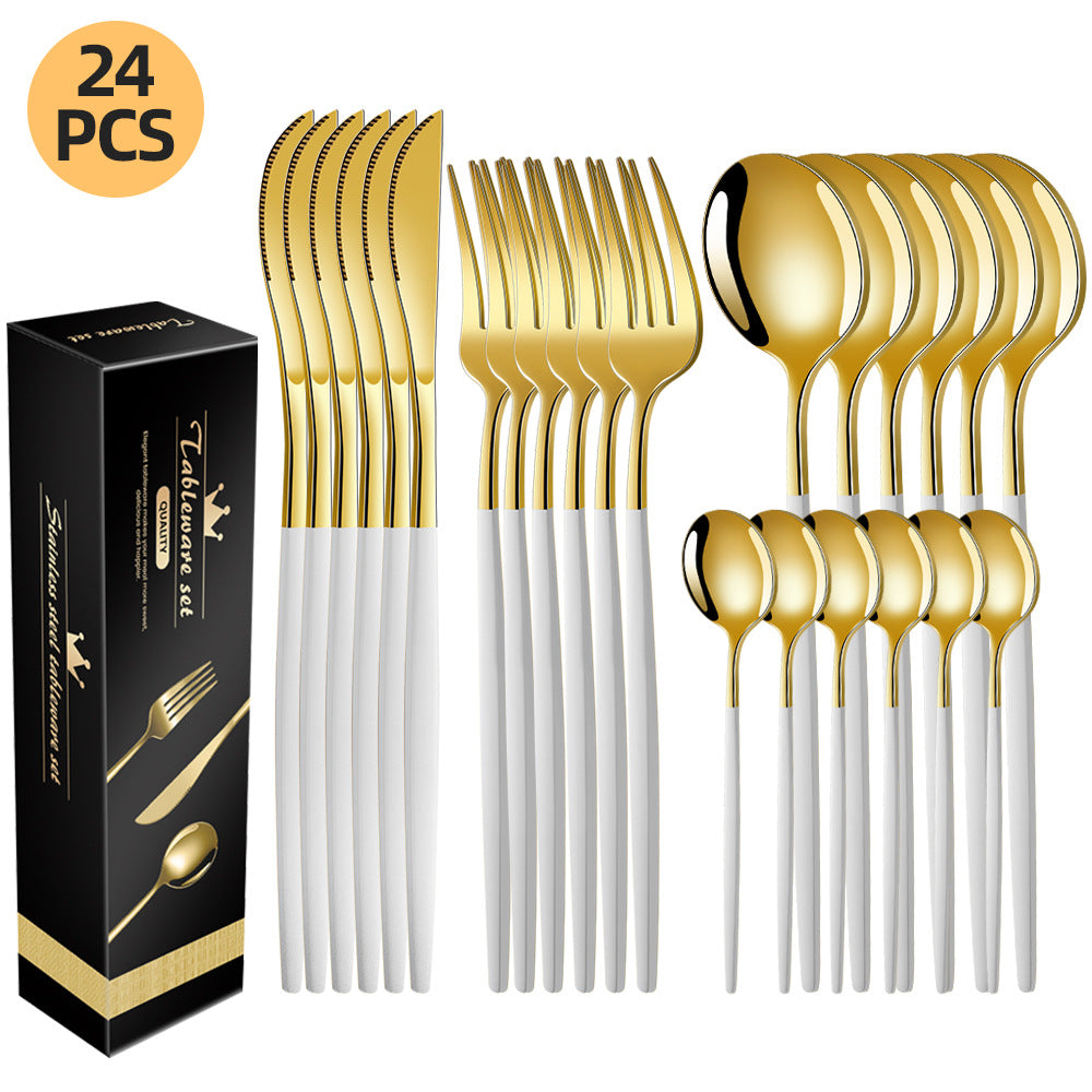 Jogo talheres inox premium design elegante