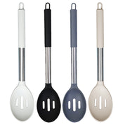 Colher de pau silicone antiaderente para mexer alimentos