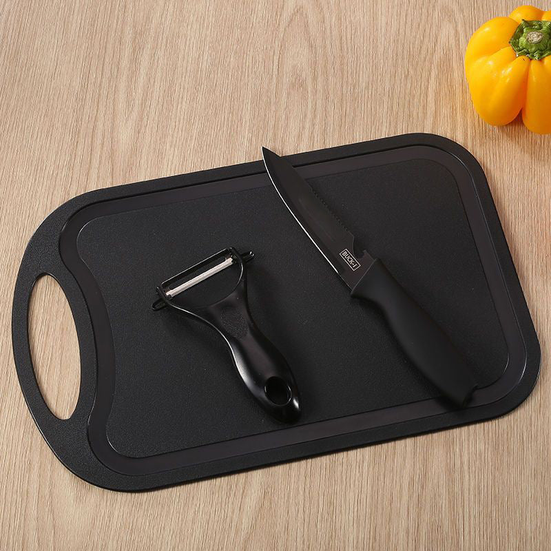 Conjunto econômico de 3 facas inox para cortar alimentos