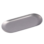 Bandeja oval dourada inox vintage europeu para servir decoração