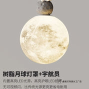 Luminária Astronauta Lua Infantil Decorativa Quarto Cream Style