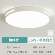 Lustre LED Redondo com Controle de Voz e Proteção Ocular