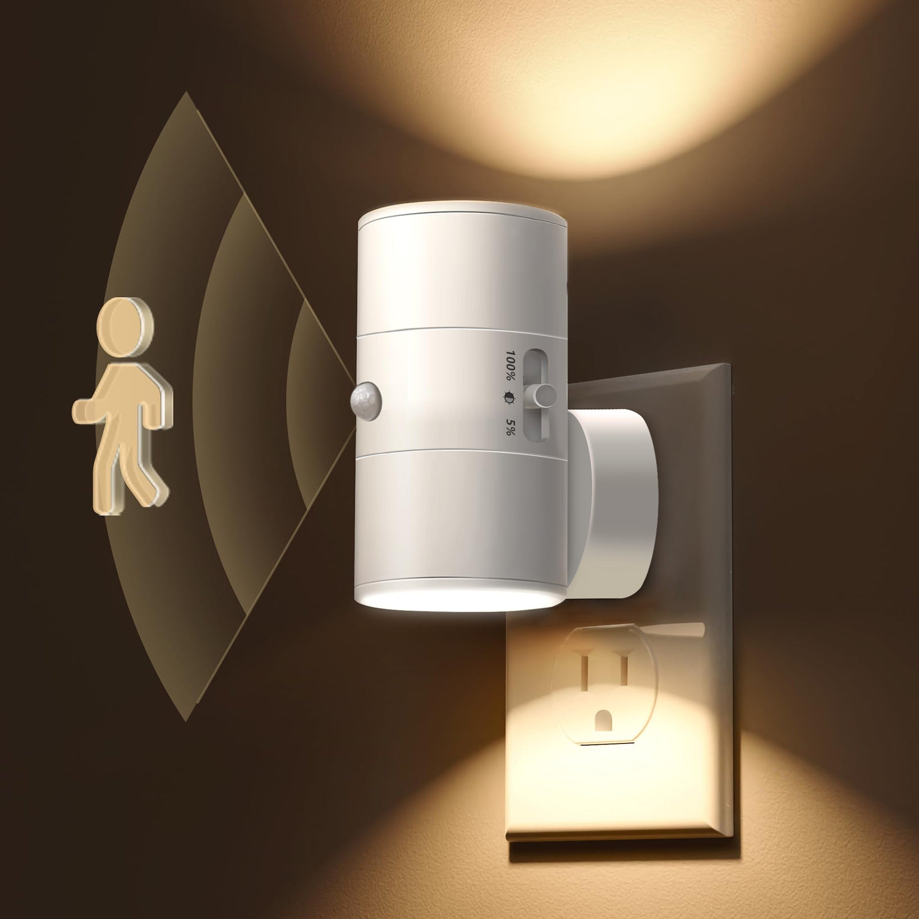 Luminária LED inteligente temperatura cor ajustável branca fria