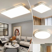 Lustre LED Redondo com Controle de Voz e Proteção Ocular
