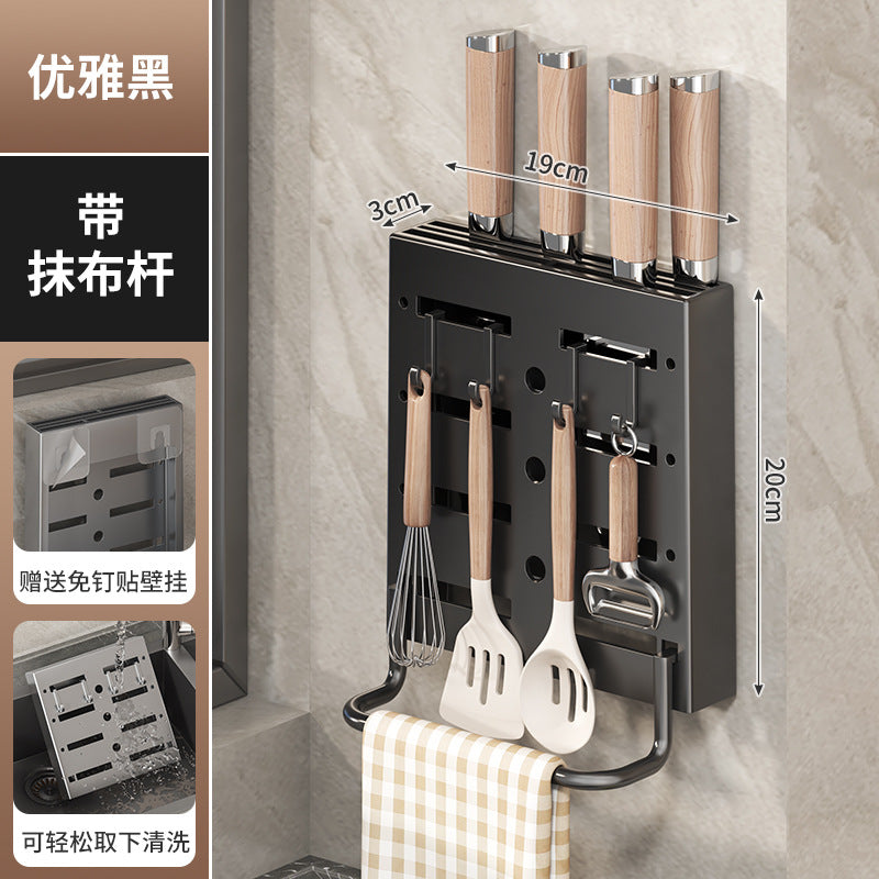 Facas em diferentes acabamentos suporte parede cozinha profissional