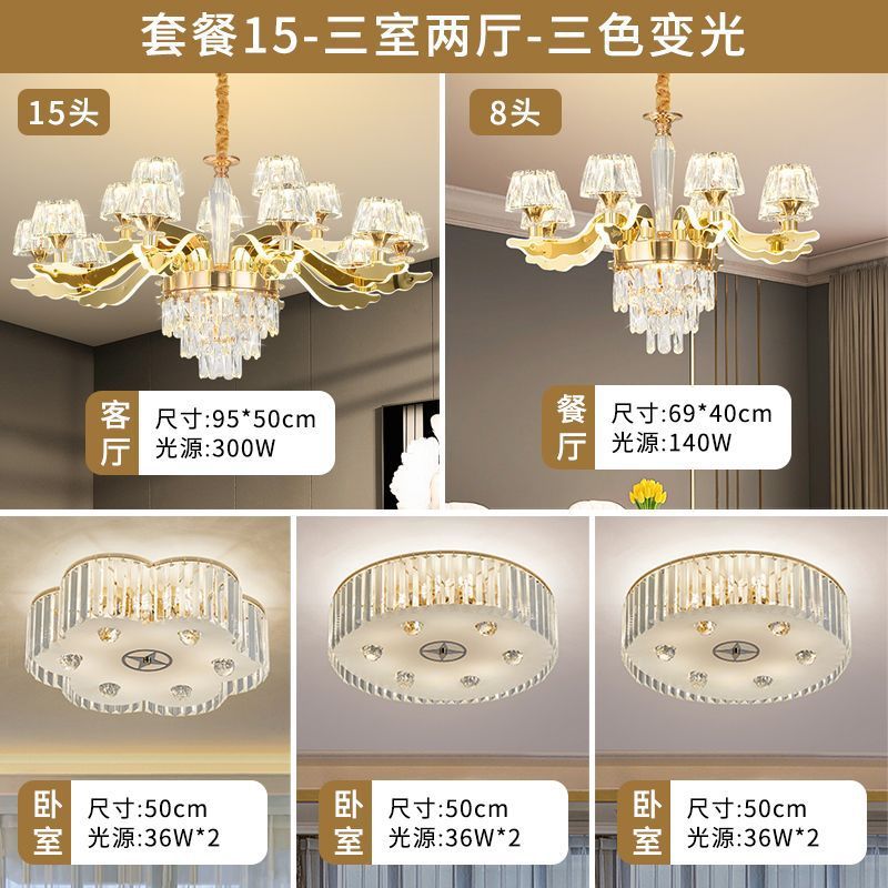 Lustre de Cristal Luxo pendente geometria moderna
