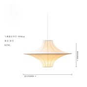 Pendente Wabi-Sabi Disco Seda com fio ajustável design escandinavo