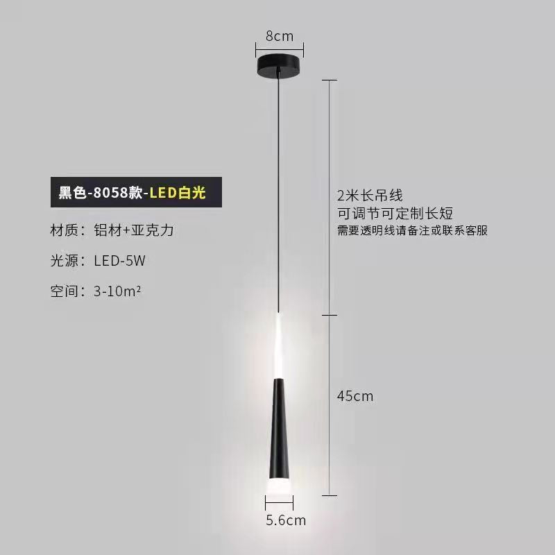 Lustre Pendente Cabeceira Moderno com Luz Quente Luxuoso