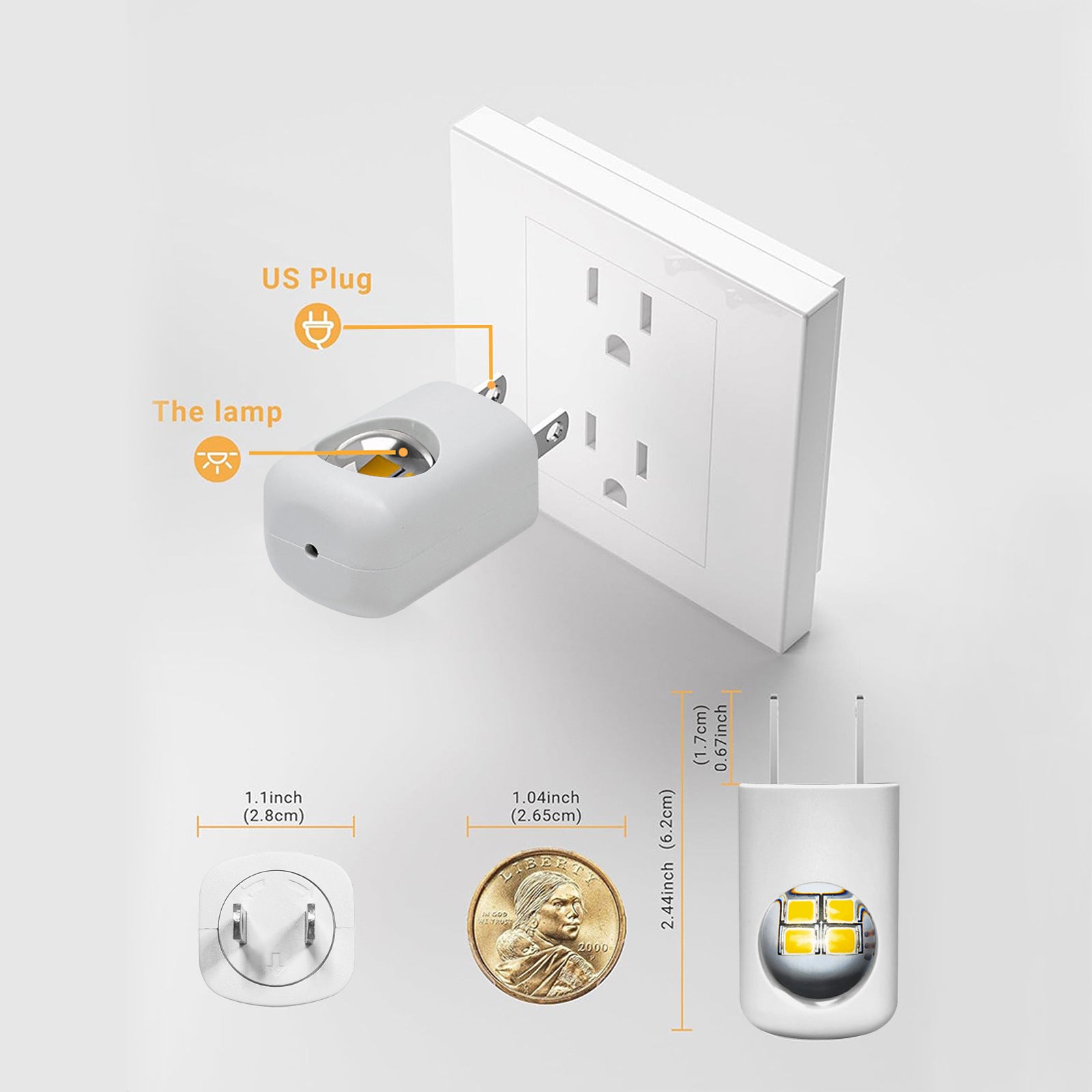 Intensidade luz ajustável luminária LED inteligente 10 níveis