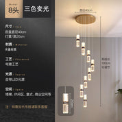 Lustre pendente moderno - efeito de luz e sombra no cristal