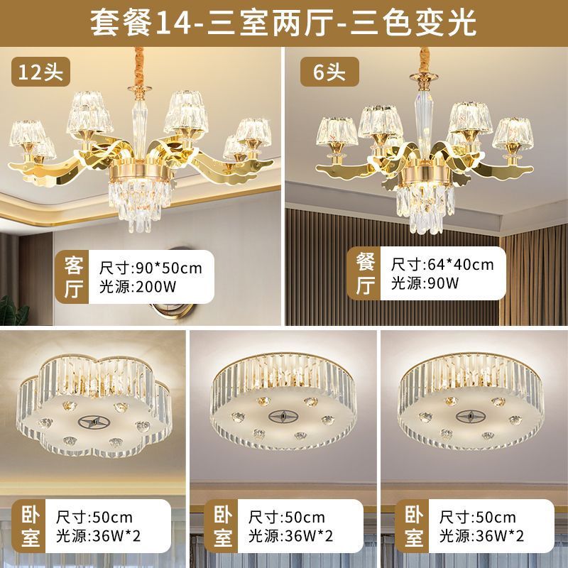 Composição cristal facetado Lustre design pós-moderno