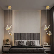 Lustre Borboletas Moderno Nordic - Luminária Pendente Decorativa