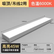 Efeito visual de fita LED Ultra Brilhante iluminando teto de galeria comercial