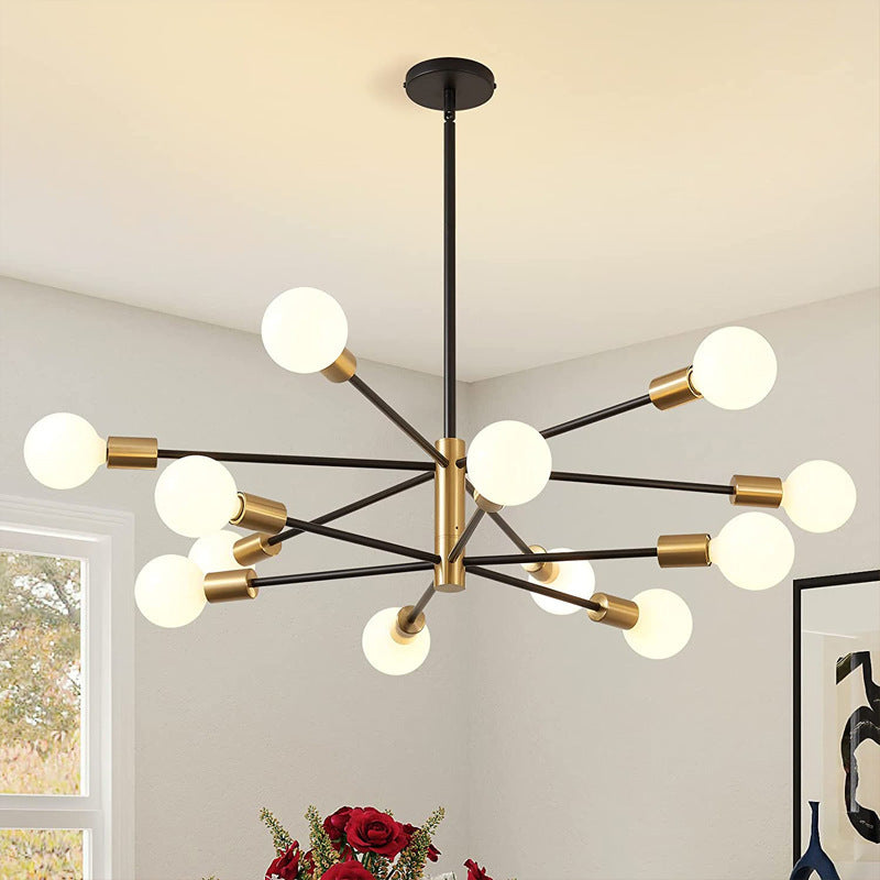 Lustre Molecular Industrial Retrô 110V - Estilo Americano
