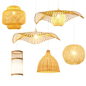 Lustre de Bambu Estilo Oriental Zen para Restaurantes e Ambientes