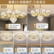 Reflexo luz Lustre de Cristal design elegante pós-moderno